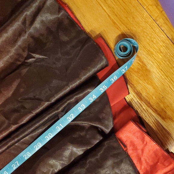 Red and black belly dance skirt - Picture 3 of 5